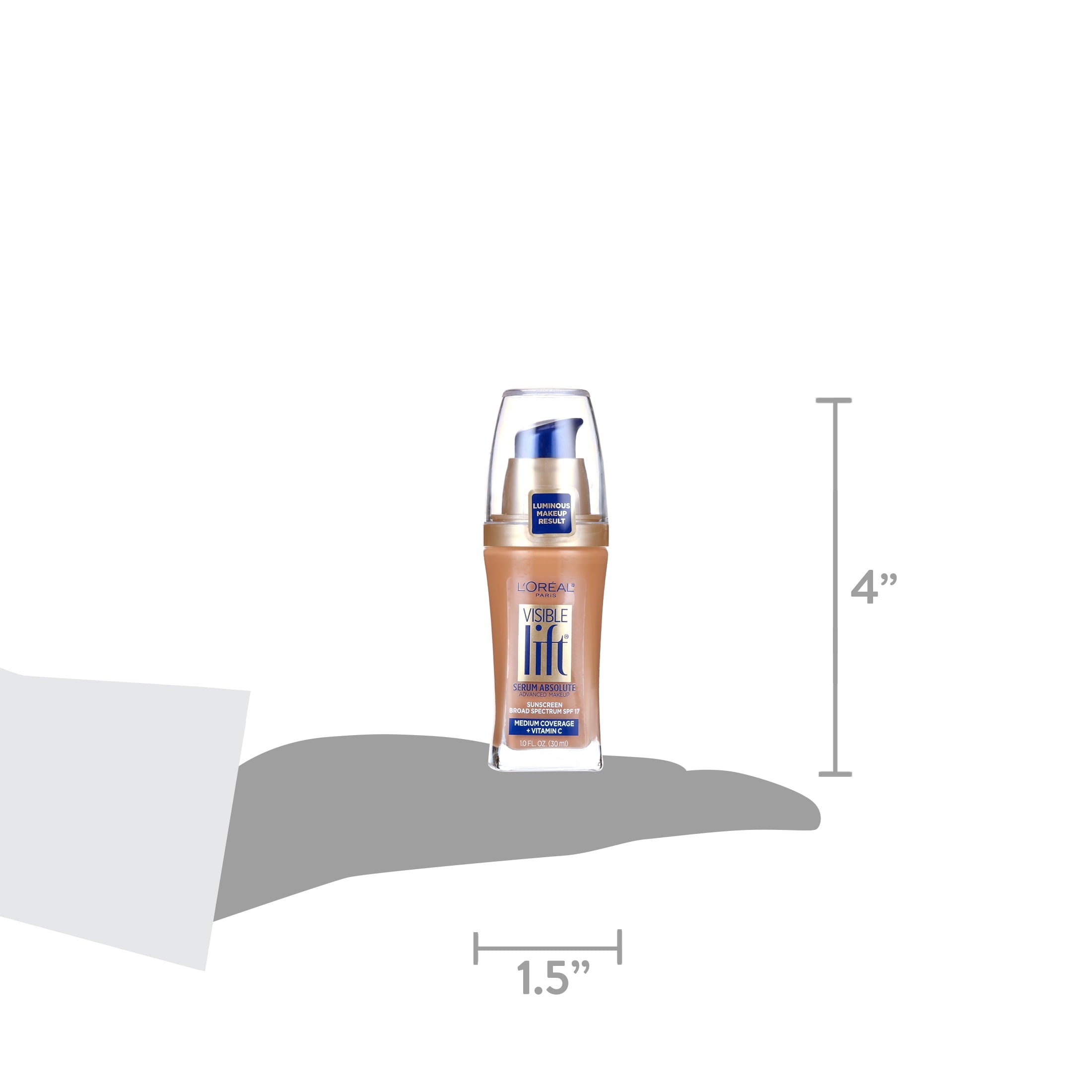 L'Oreal Paris Visible Lift Serum Liquid Foundation, SPF 17, 1 fl oz