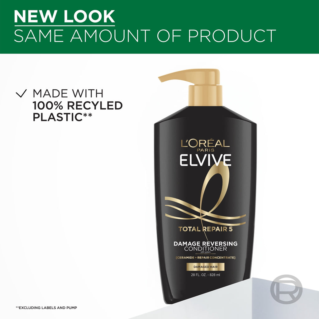 L'Oreal Paris Elvive Total Repair 5 Repairing Conditioner, Pump, 28 fl oz