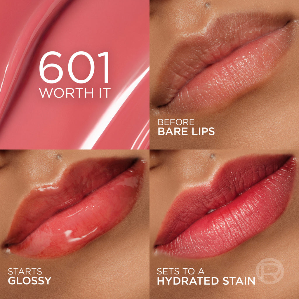 L’Oreal Paris Hyaluron Tint Lip Stain, 601 Worth It, 0.16 fl oz