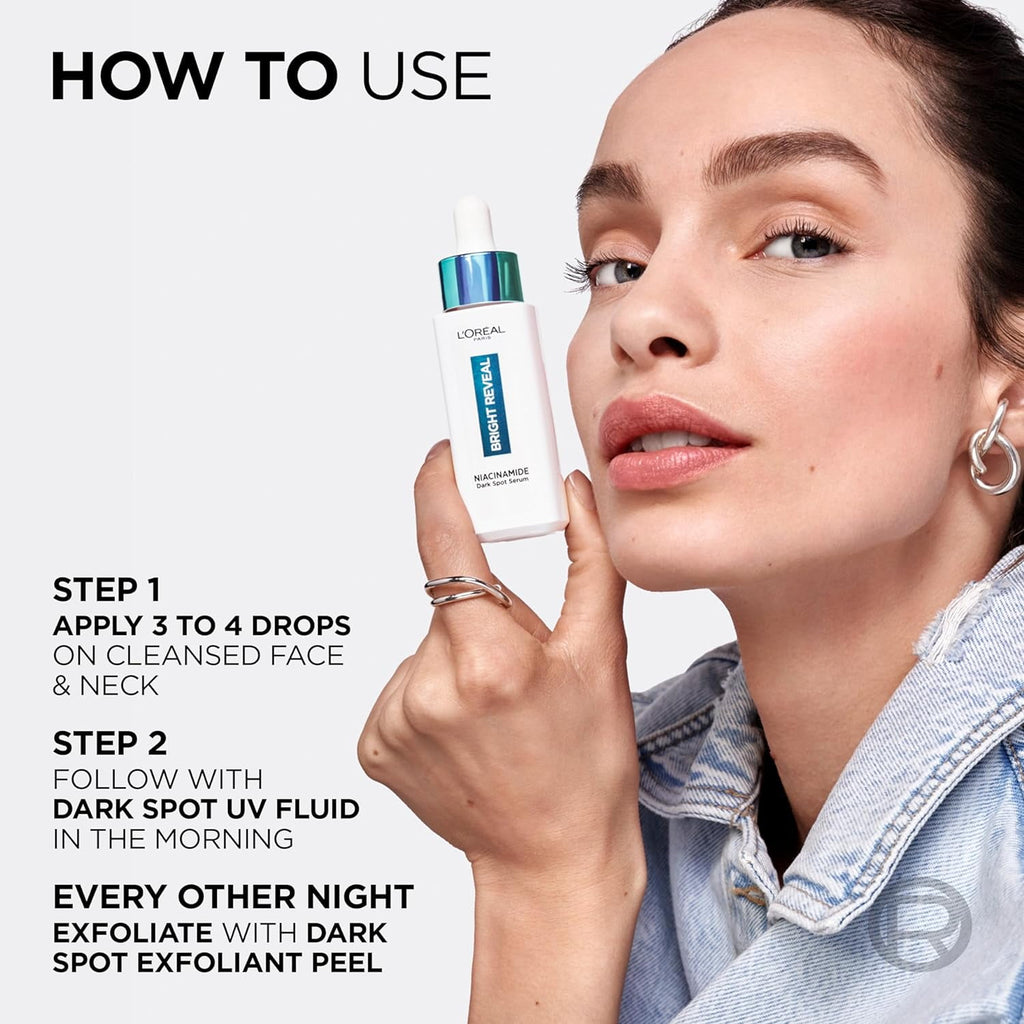 Loreal Paris Bright Reveal Anti Dark Spot Serum 7.5%Niacinamide 30ml
