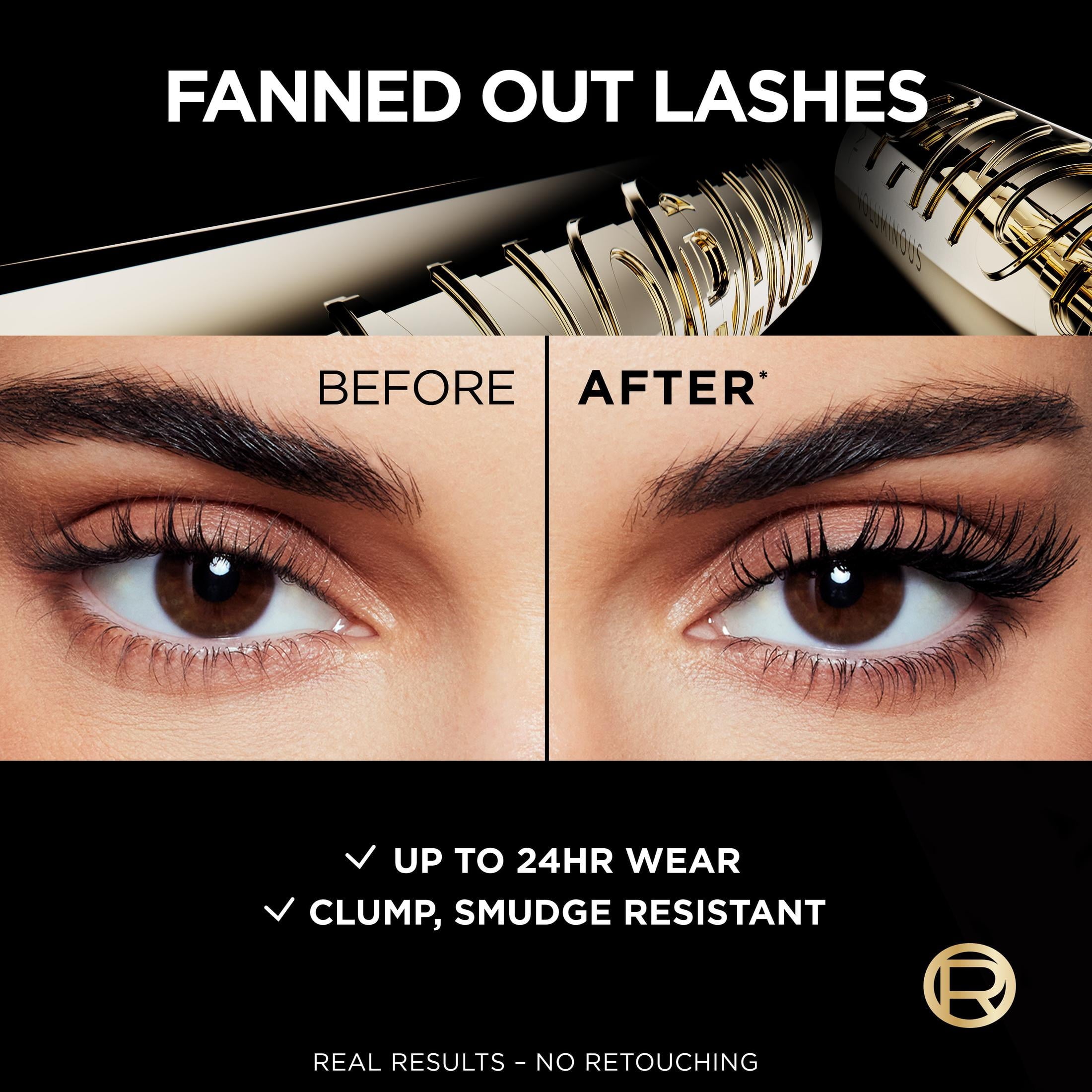 L'Oreal Paris Voluminous Panorama Smudge Resistant Mascara, Black Brown