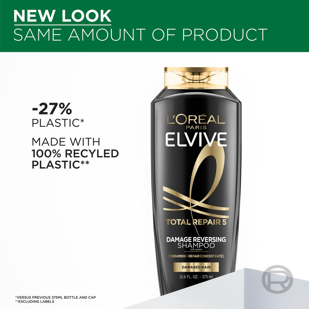 L'Oreal Paris Elvive Total Repair 5 Repairing Shampoo and Conditioner Set, 1 kit