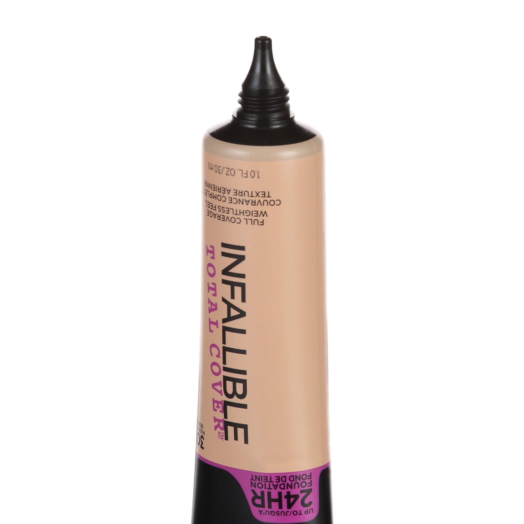 L'Oreal Paris Infallible Total Cover Liquid Foundation, Nude Beige, 1 fl oz