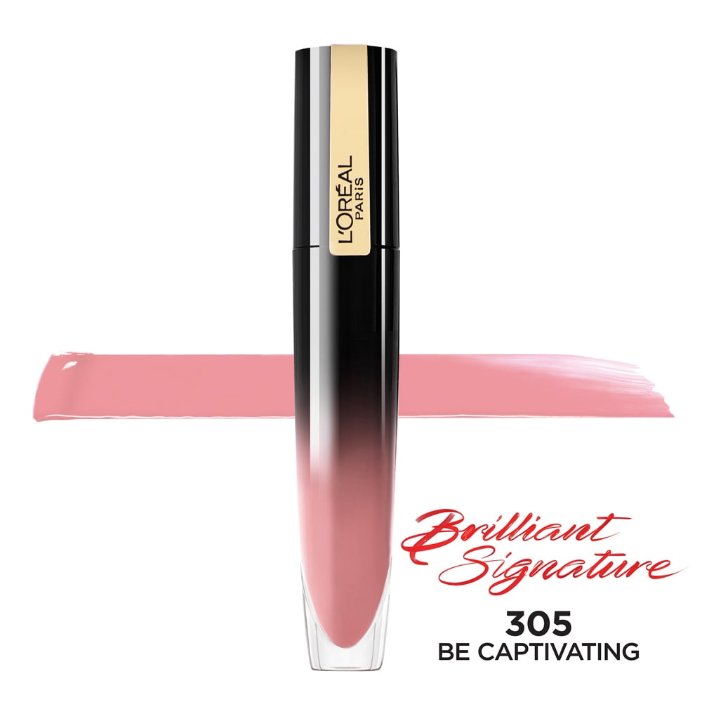 L'Oreal Paris Brilliant Signature Shiny Lip Stain Lipstick, Be Captivating
