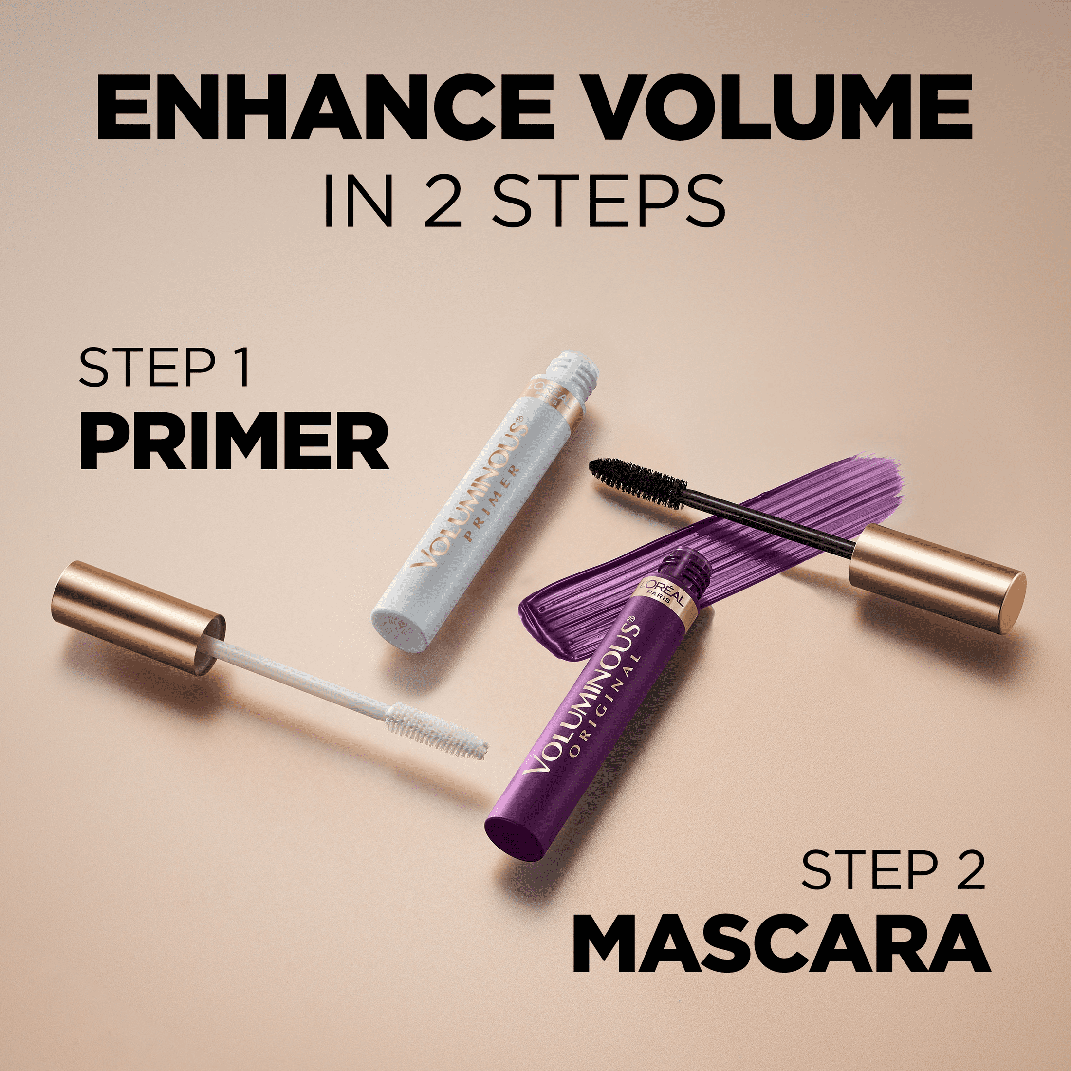 L'Oreal Paris Voluminous Original Washable Bold Eye Mascara, Deep Violet, 0.27 fl. oz.