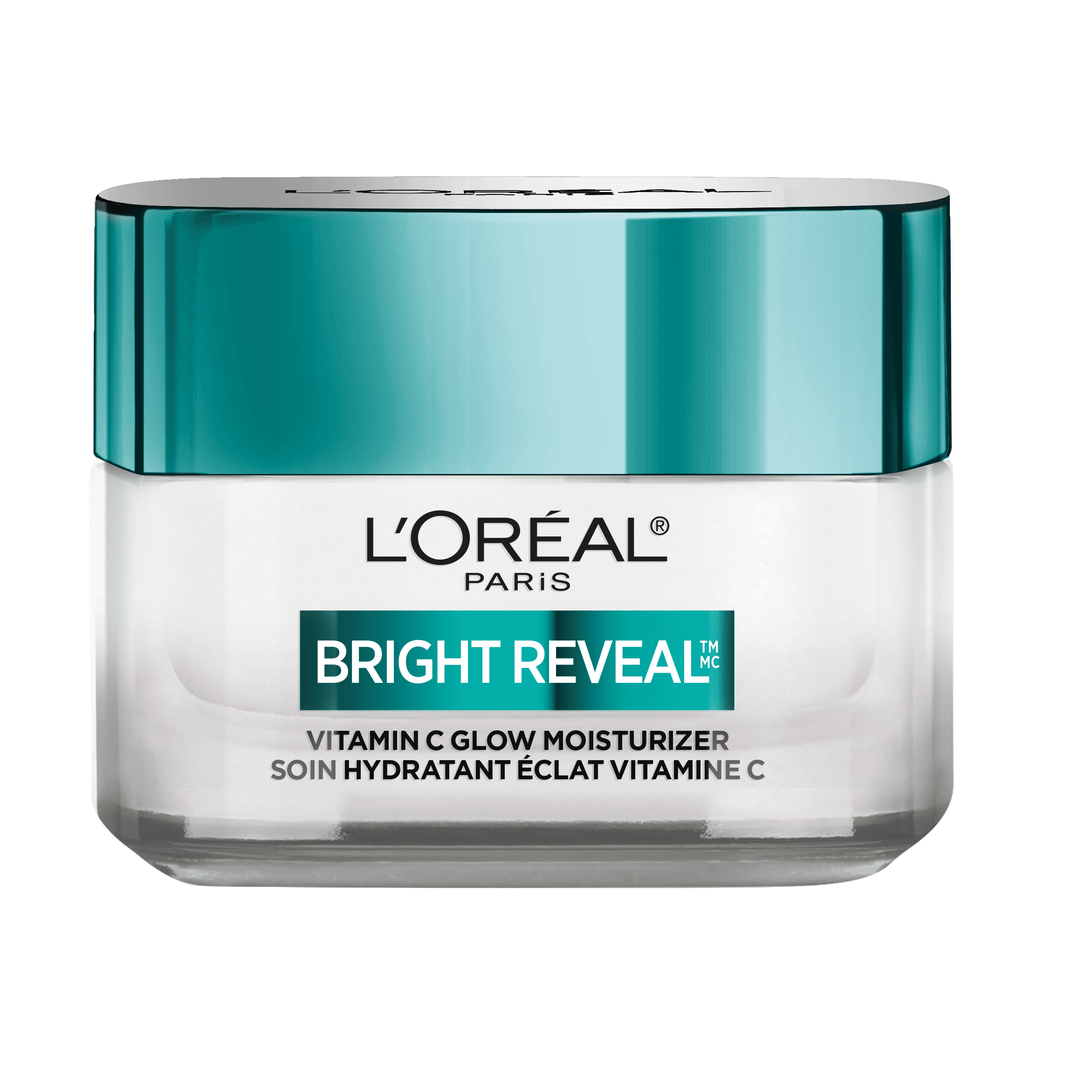 L'Oreal Paris Bright Reveal Vitamin C Glow Face Moisturizer, All Skin Types, 72H Hydration, 1.7 oz