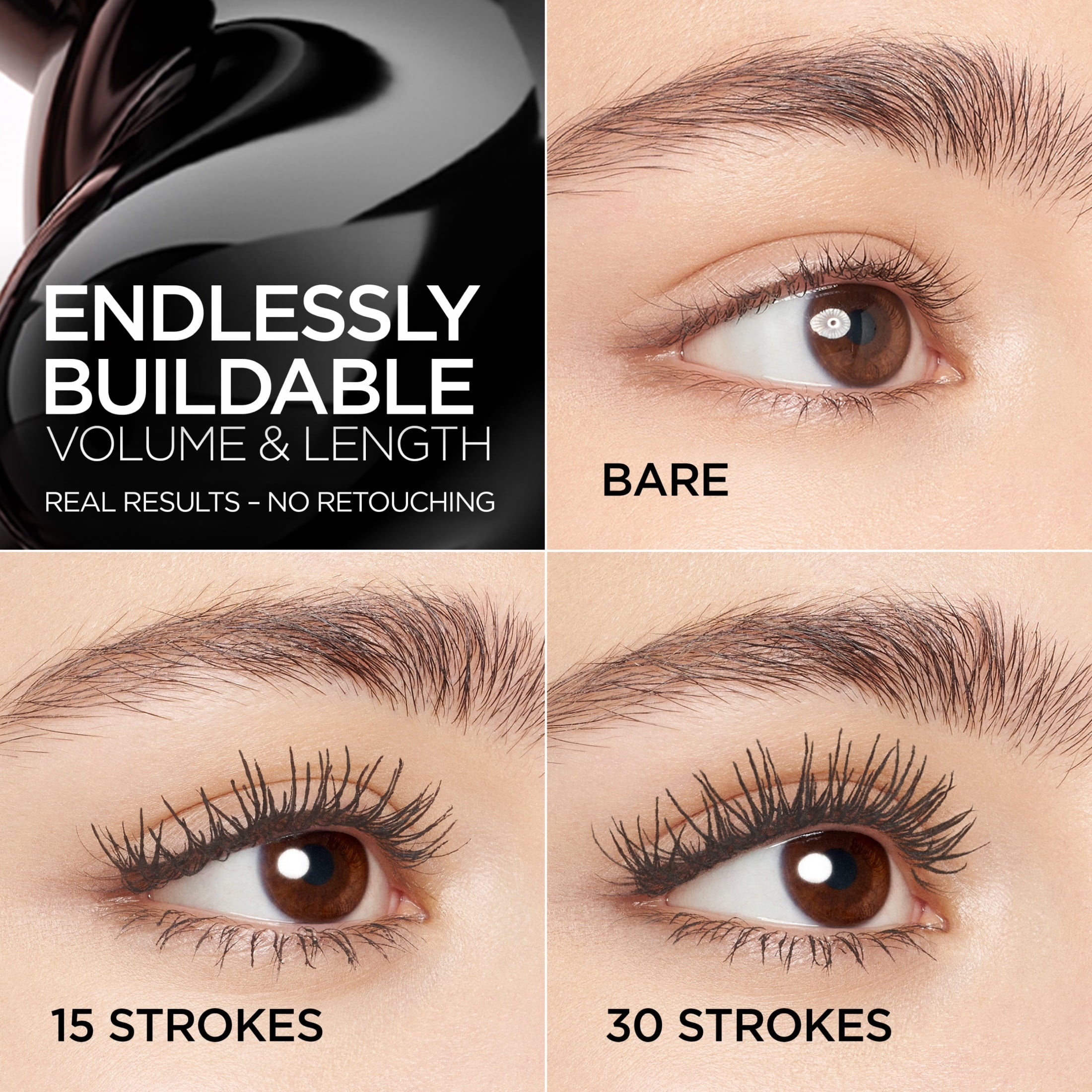L'Oreal Paris Paradise Big Deal Mascara Washable, Buildable, Black, 0.33 fl oz
