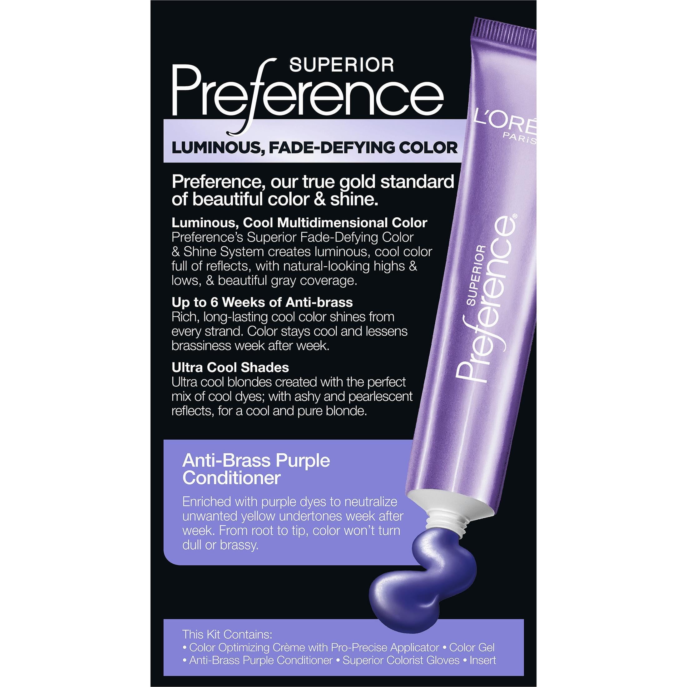 L'Oreal Paris Superior Preference Hair Color, Ultra Ash Very Light Blonde 10UA