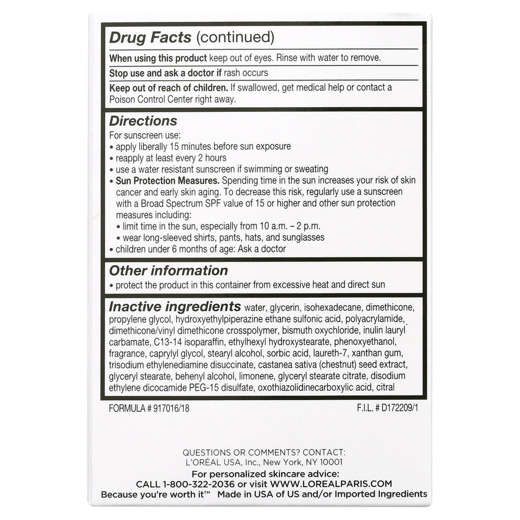 L'Oreal Paris Youth Code Dark Spot Corrector Broad Spectrum SPF 30 Sunscreen, 1.7 oz