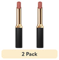 (2 pack) L'Oreal Paris Colour Riche Smudgeproof Intense Volume Matte Lipstick, 108 Le Nude Rebellious