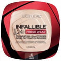 (2 pack) L'Oreal Paris Infallible Fresh Wear 24 Hr Powder Foundation Makeup, 5Pearl, 0.31 oz