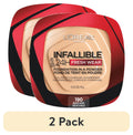 (2 pack) L'Oreal Paris Infallible Pressed Powder, Beige Sand-190, 0.31 oz