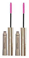 (2 pack) L'Oreal Paris Telescopic Original Washable Mascara, Blackest Black, 0.27 fl oz
