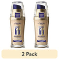 (2 pack) L'Oreal Paris Visible Lift Serum Liquid Foundation, SPF 17, 1 fl oz