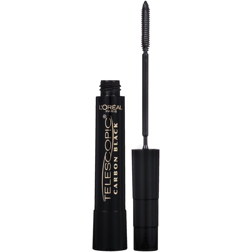 (2 pack) L'Oreal Paris Telescopic Washable Mascara, Carbon Black, 0.27 fl oz