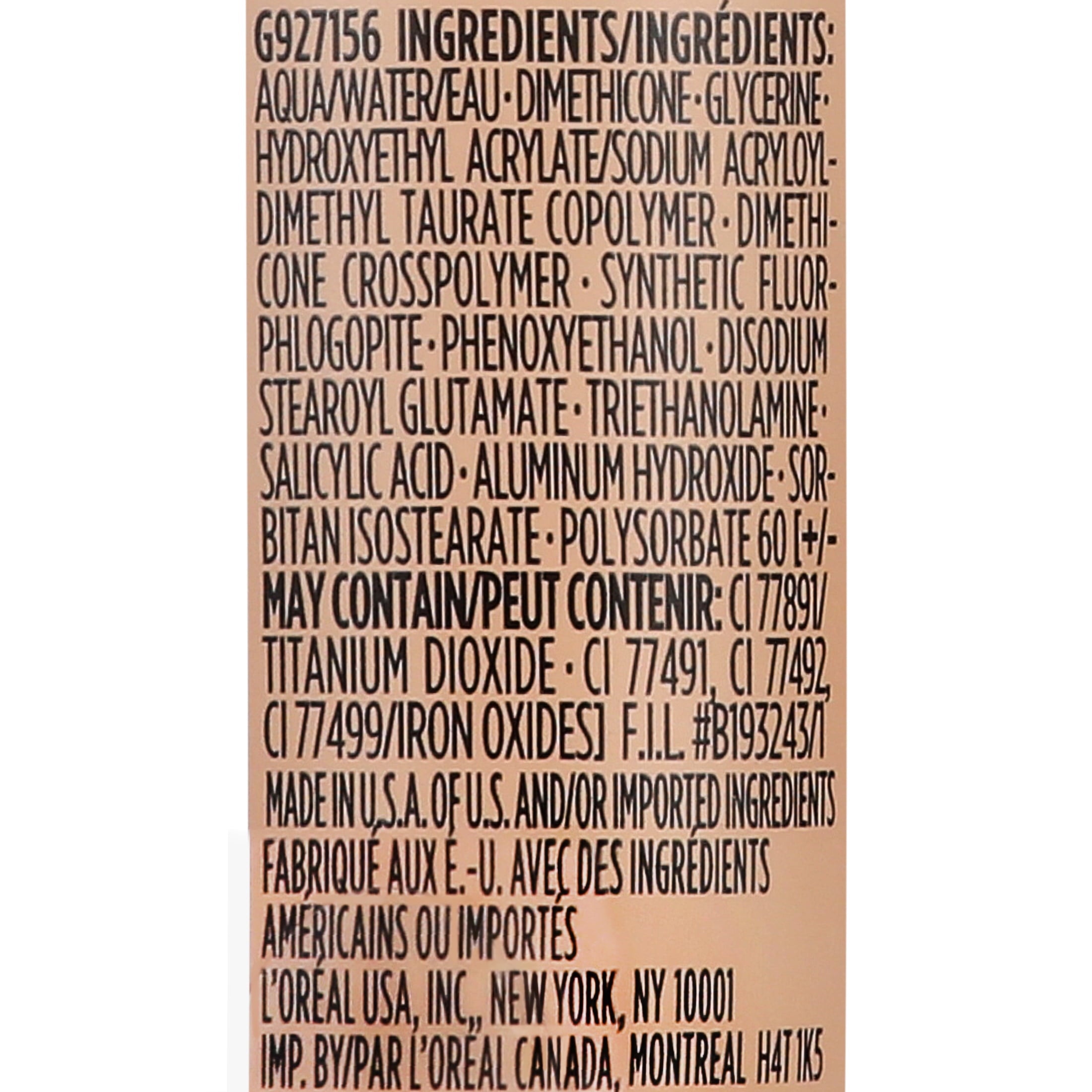L'Oreal Paris Infallible Total Cover Liquid Foundation, Nude Beige, 1 fl oz
