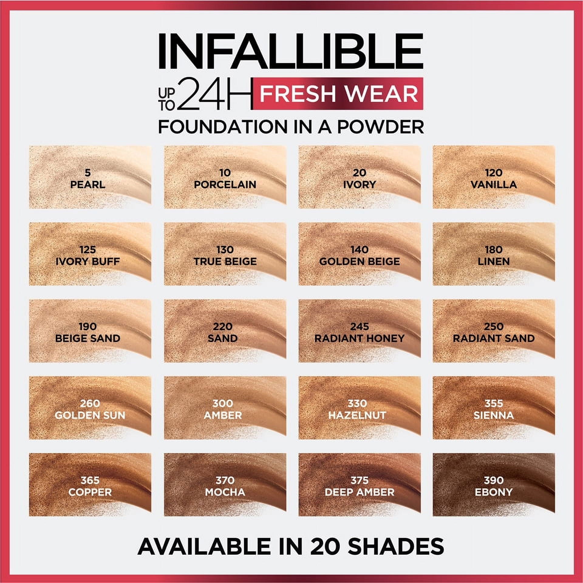 (2 pack) L'Oreal Paris Infallible Pressed Powder, Beige Sand-190, 0.31 oz