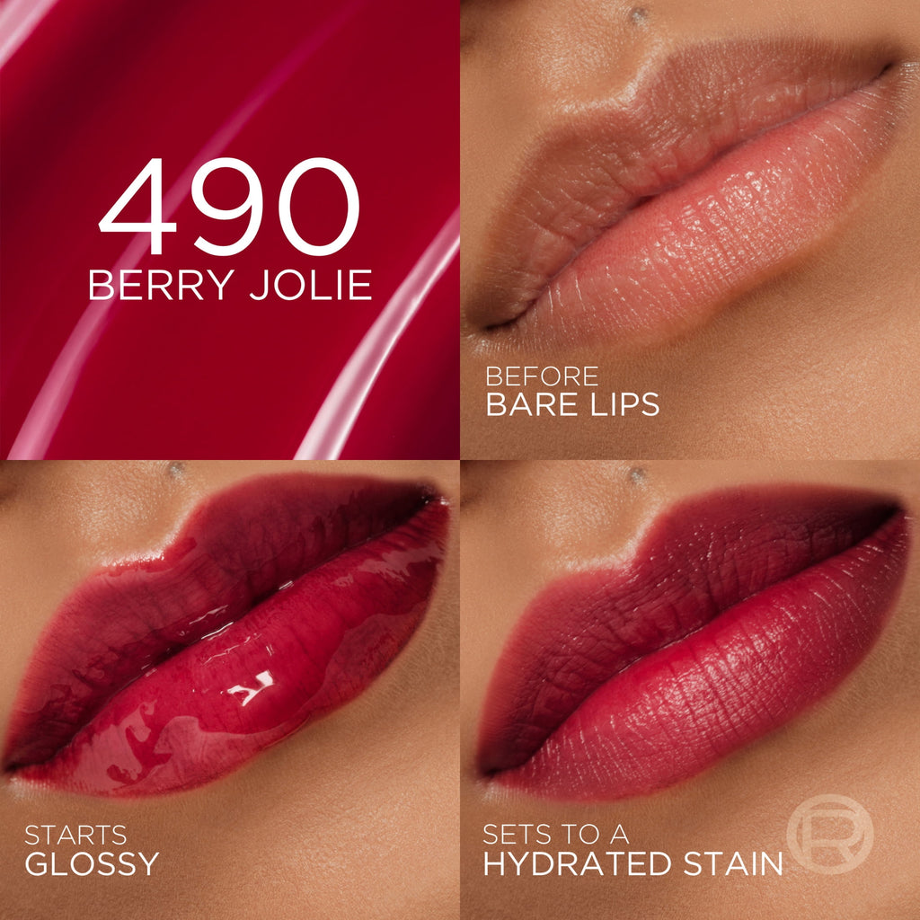 L’Oreal Paris Hyaluron Tint Lip Stain, 490 Berry Jolie, 0.16 fl oz