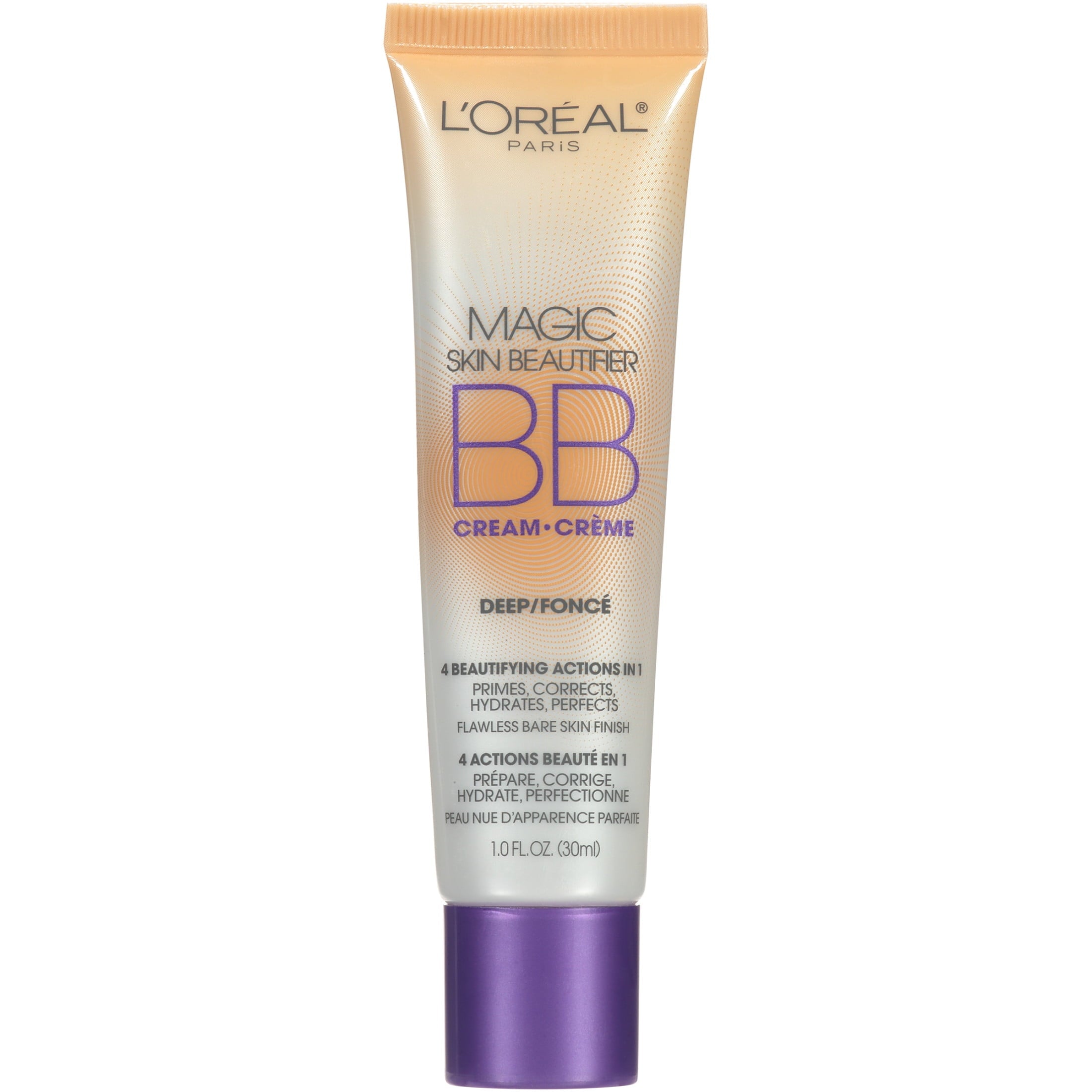(2 pack) L'Oreal Paris Magic Skin Beautifier BB Cream for Face with Vitamin C and E, Deep, 1 fl oz