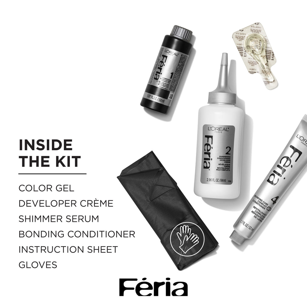 L'Oreal Paris Feria Permanent Hair Color, M20 Orchid Glow, 40 Percent Strong Hair, 1 kit