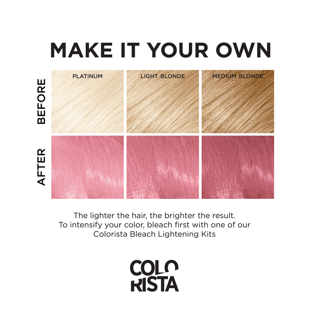 L'Oreal Paris Colorista Semi-Permanent Hair Color, Pure Color, Vegan Formula, #SoftPink, 1 Kit