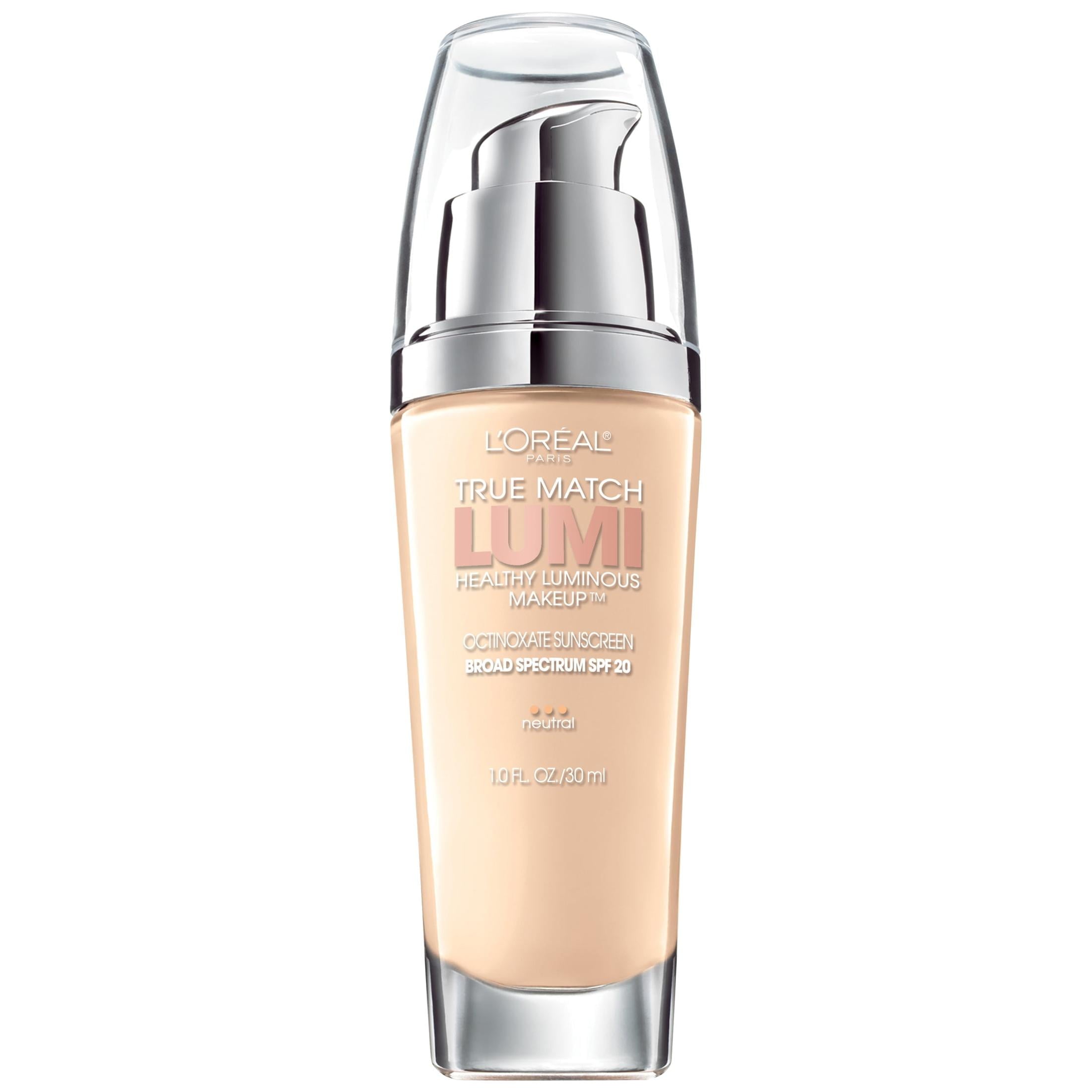 (2 pack) L'Oreal Paris True Match Lumi Healthy Luminous Liquid Foundation, spf 19, 1 fl oz