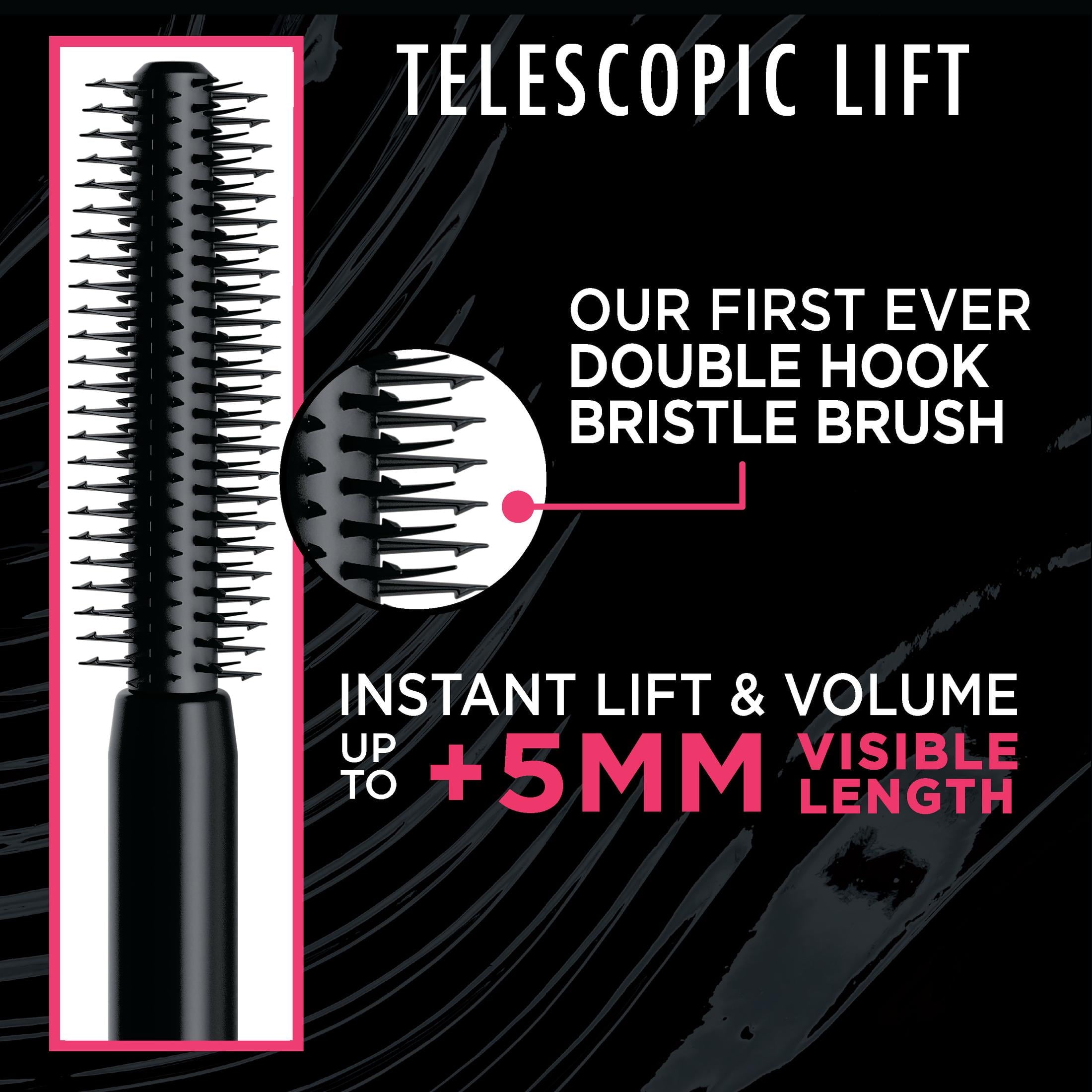 L'Oreal Paris Telescopic Lift Washable Makeup Mascara, Blackest Black
