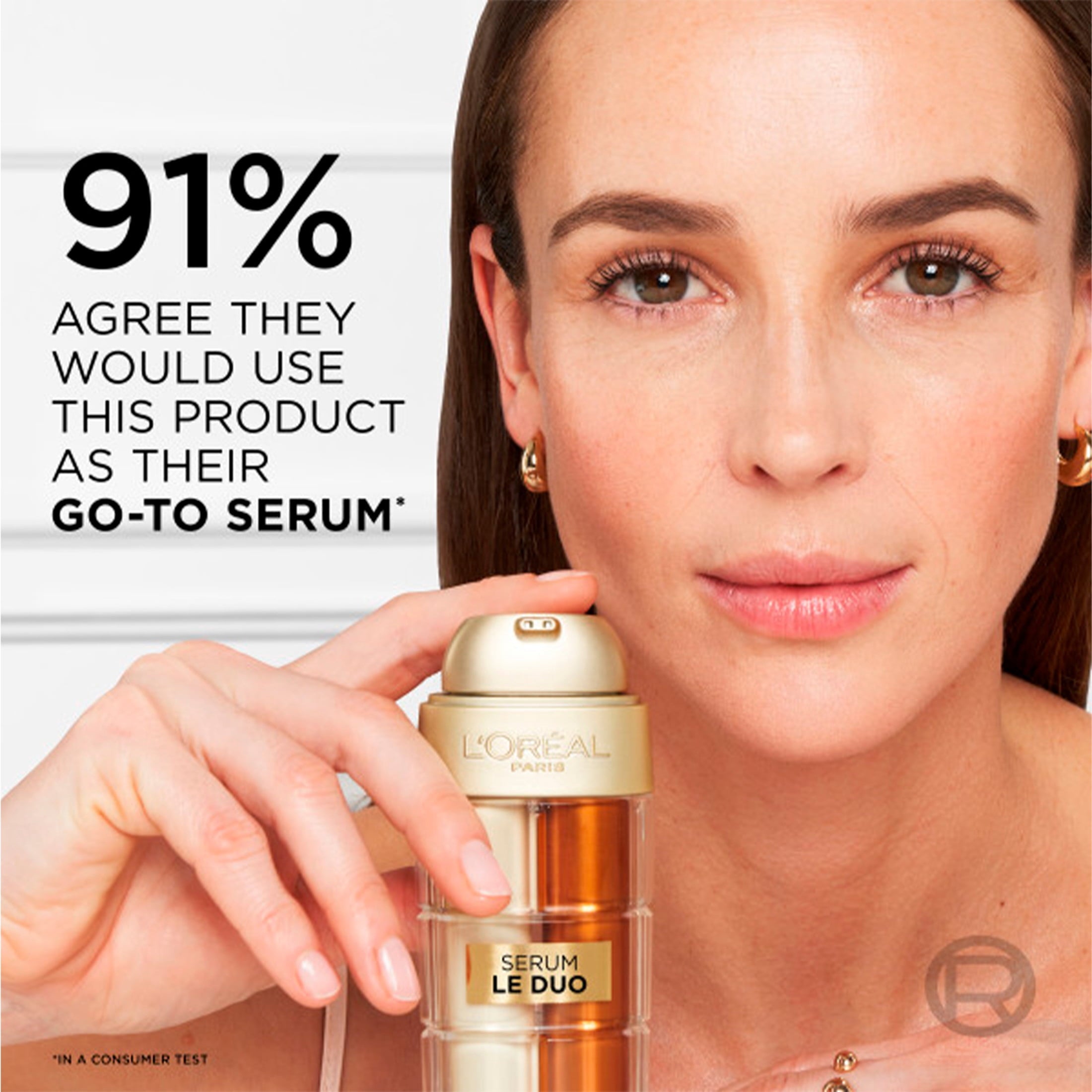 L'Oreal Paris Age Perfect Serum Le Duo, Brightening, Firming and Anti-Aging Serum for Face with Vitamins B3 and C, 1.0 fl. oz.