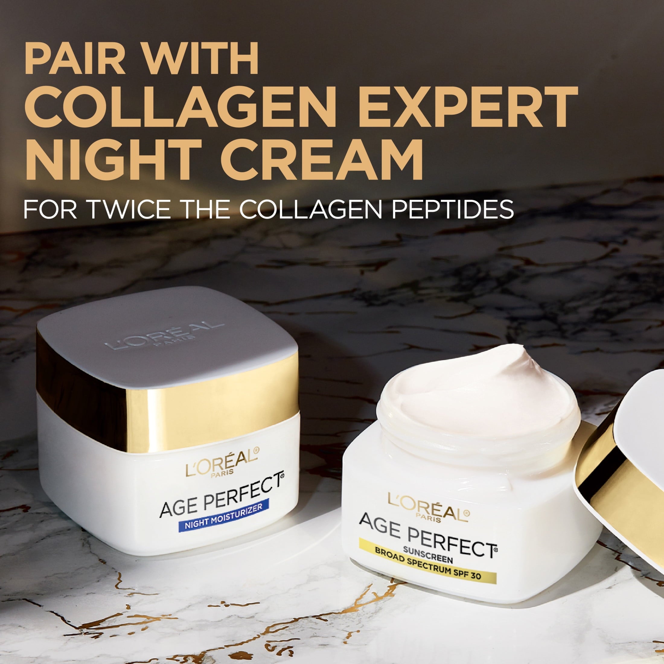 L'Oreal Paris Age Perfect, Collagen, Peptides, Niacinamide,  Moisturizer SPF 30, Firming Face Cream, 2.5 oz