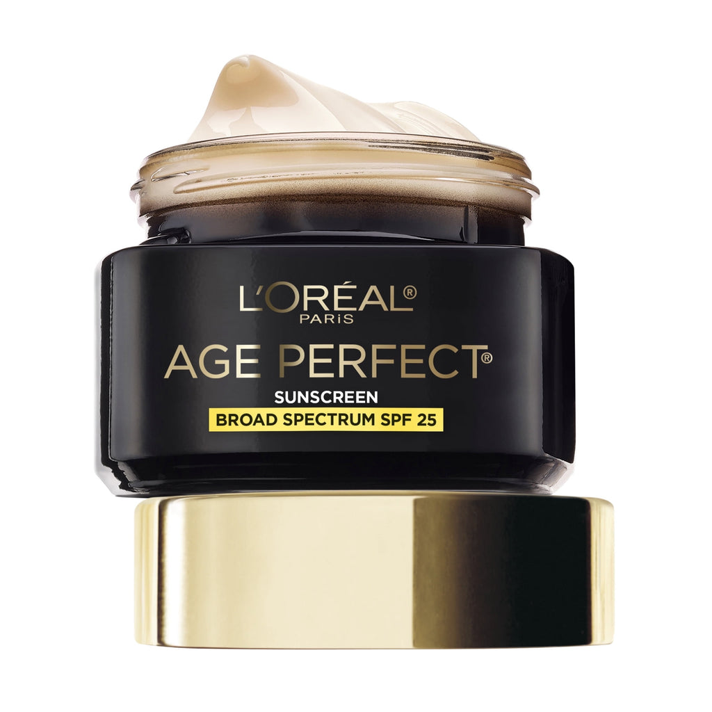 L'Oreal Paris Age Perfect Cell Renewal Anti-Aging Day Moisturizer with Broad Spectrum SPF 25 Sunscreen, Antioxidants, and Vitamin E, 1.7oz