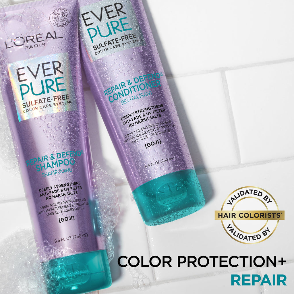 L'Oreal Paris EverPure Sulfate Free Repair and Defend Shampoo with Goji, 8.5 fl. oz.