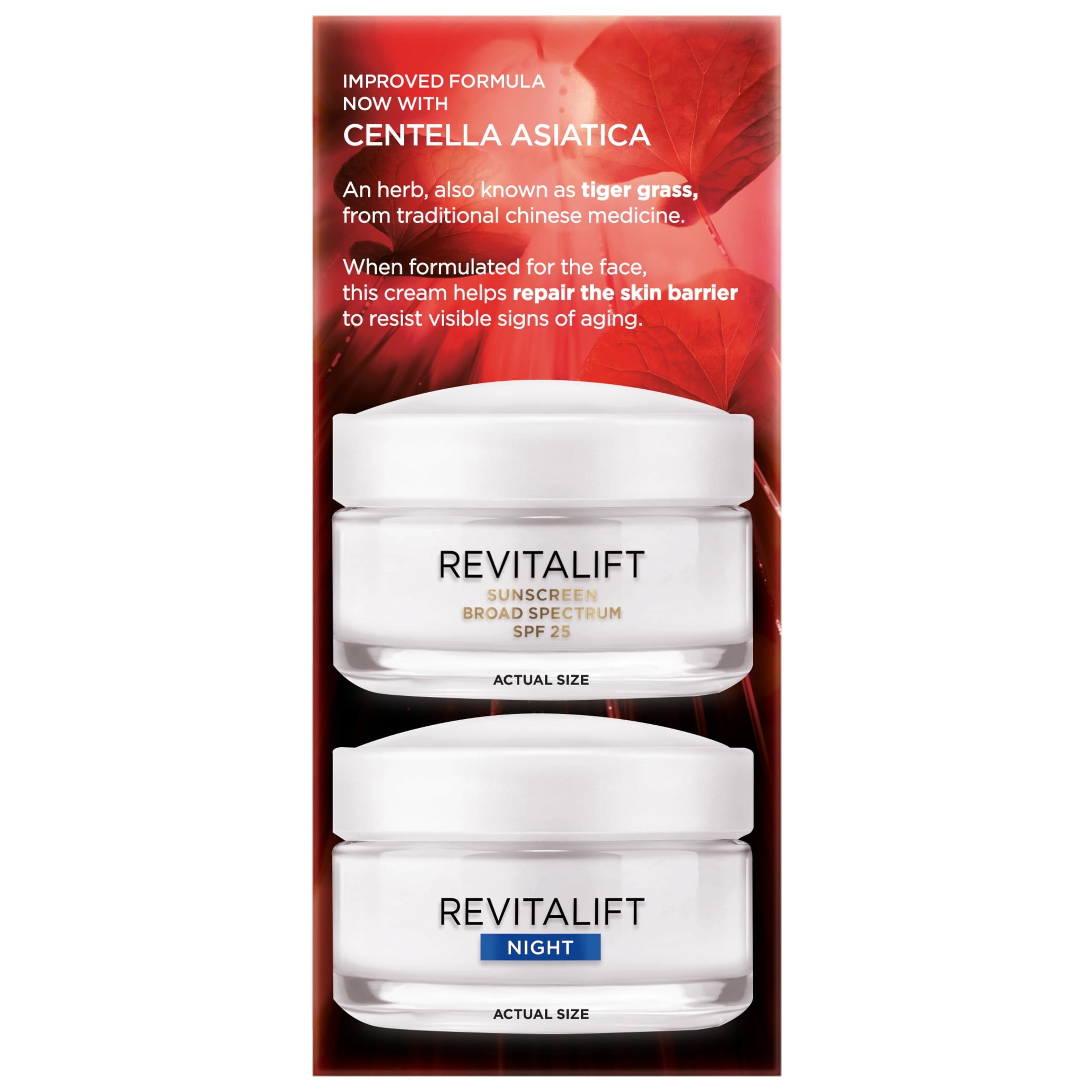 L'Oreal Paris Revitalift Anti-Wrinkle Skincare Set, Day Moisturizer with SPF 25, 1 kit