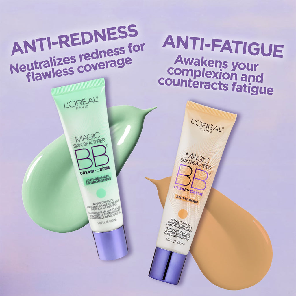 (2 pack) L'Oreal Paris Magic Skin Beautifier BB Cream, Anti-Fatigue, 1 fl oz