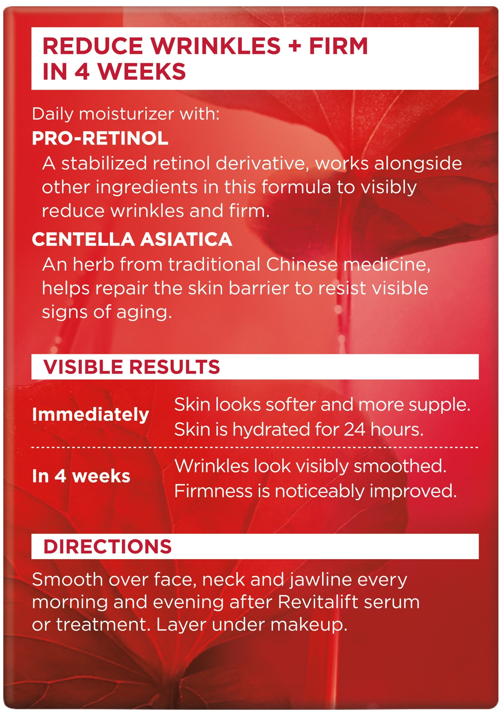 L'Oreal Paris Revitalift Anti-Aging Face and Neck Cream, Fragrance Free, 1.7 oz
