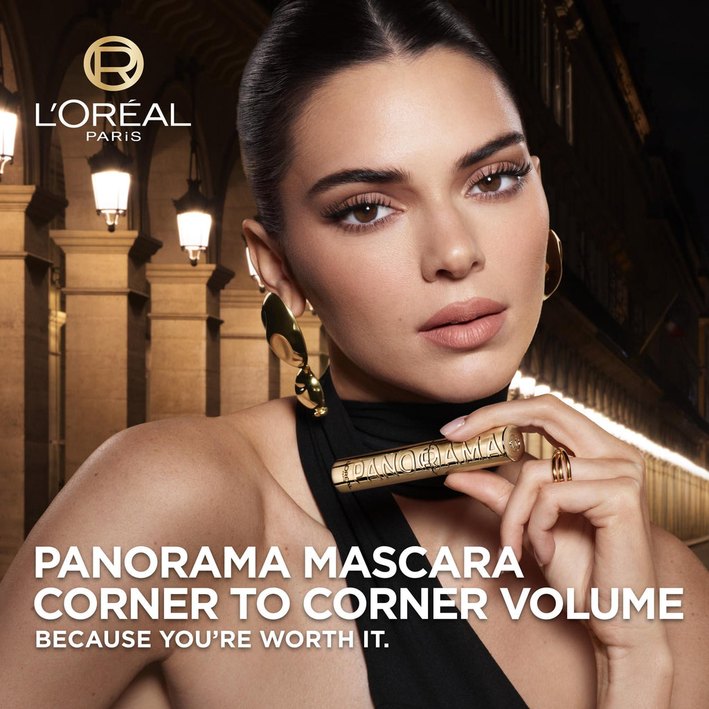 L'Oreal Paris Voluminous Panorama Smudge Resistant Mascara, Blackest Black