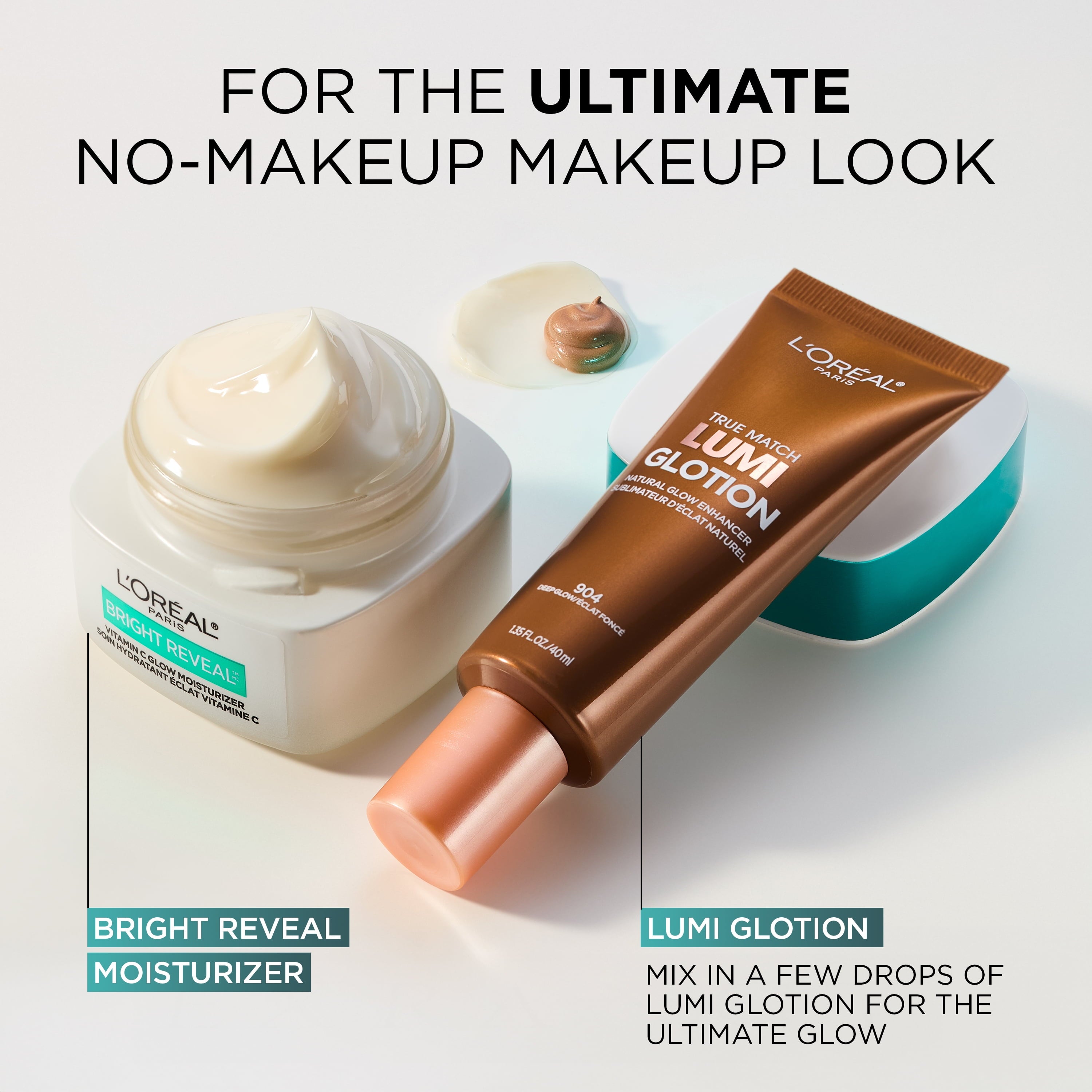 L'Oreal Paris Bright Reveal Vitamin C Glow Face Moisturizer, All Skin Types, 72H Hydration, 1.7 oz