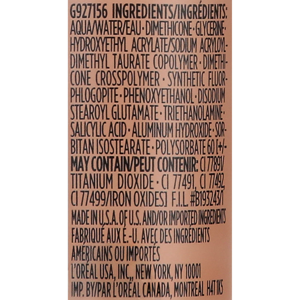 L'Oreal Paris Infallible Total Cover Liquid Foundation, Natural Buff, 1 fl oz