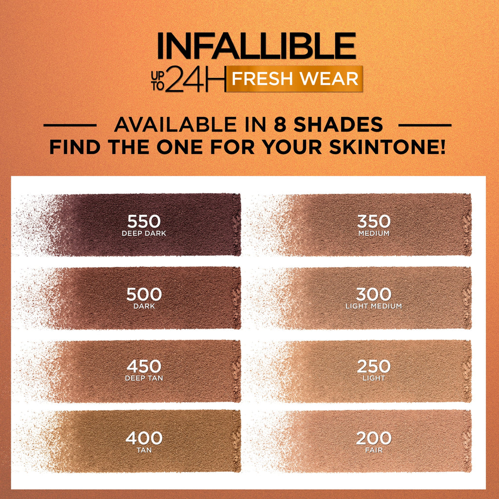 L'Oreal Paris Infallible Up to 24H Fresh Wear Soft Matte Bronzer, Light Medium, 0.31 oz