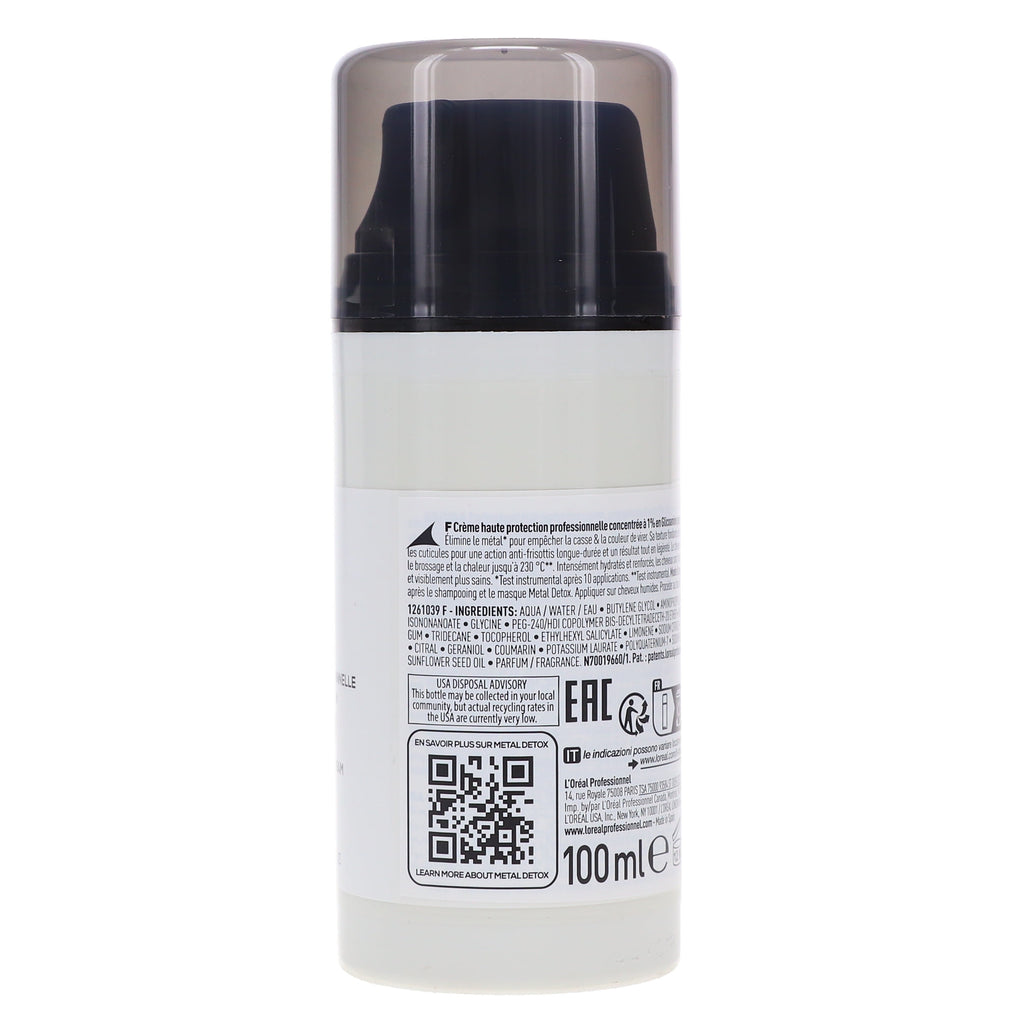 L'Oreal Professionnel Metal Detox High Protection Cream 3.4 oz