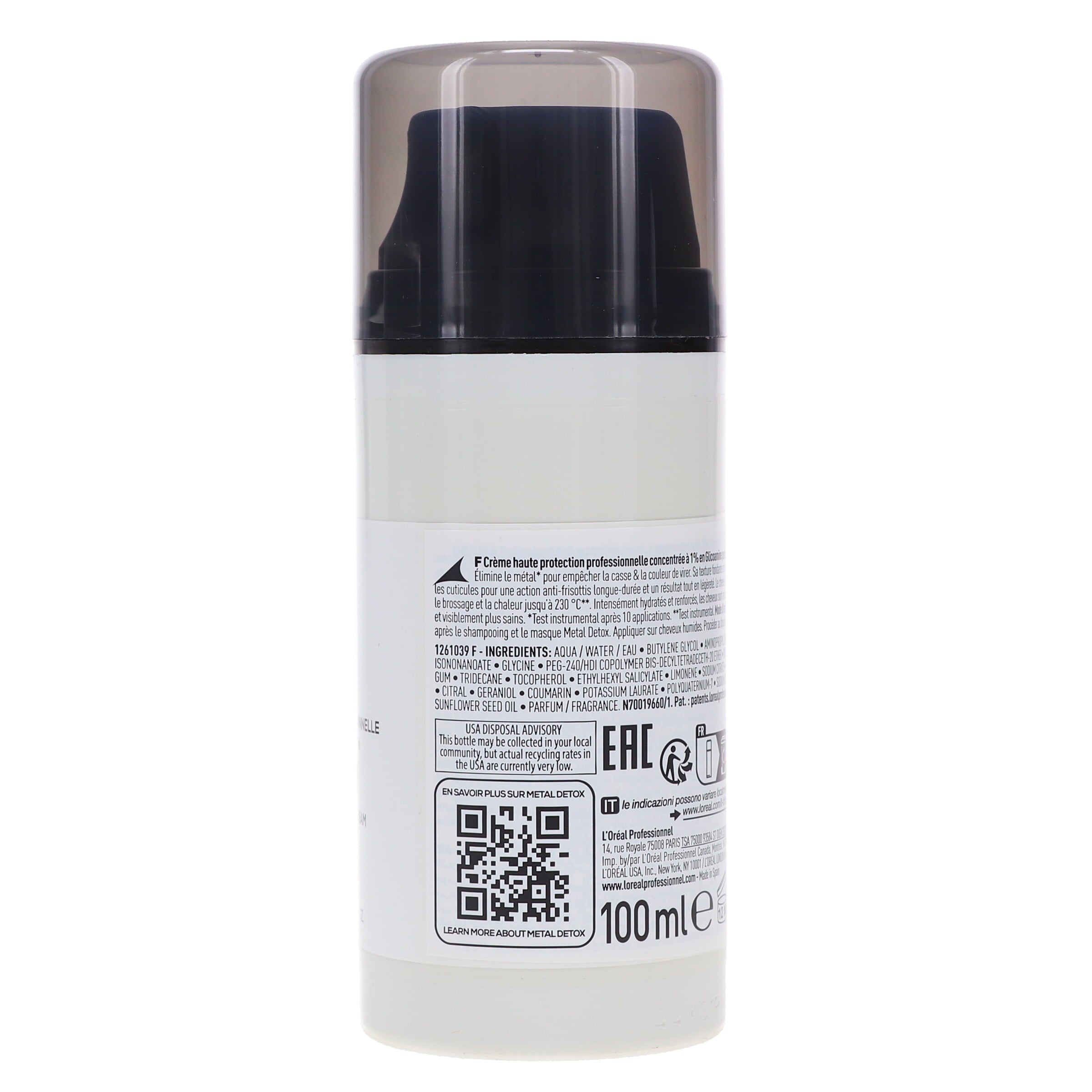 L'Oreal Professionnel Metal Detox High Protection Cream 3.4 oz