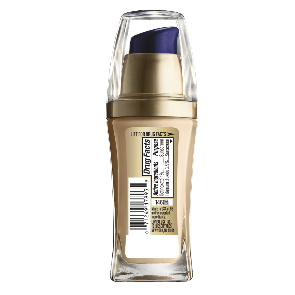 (2 pack) L'Oreal Paris Visible Lift Serum Liquid Foundation, SPF 17, 1 fl oz