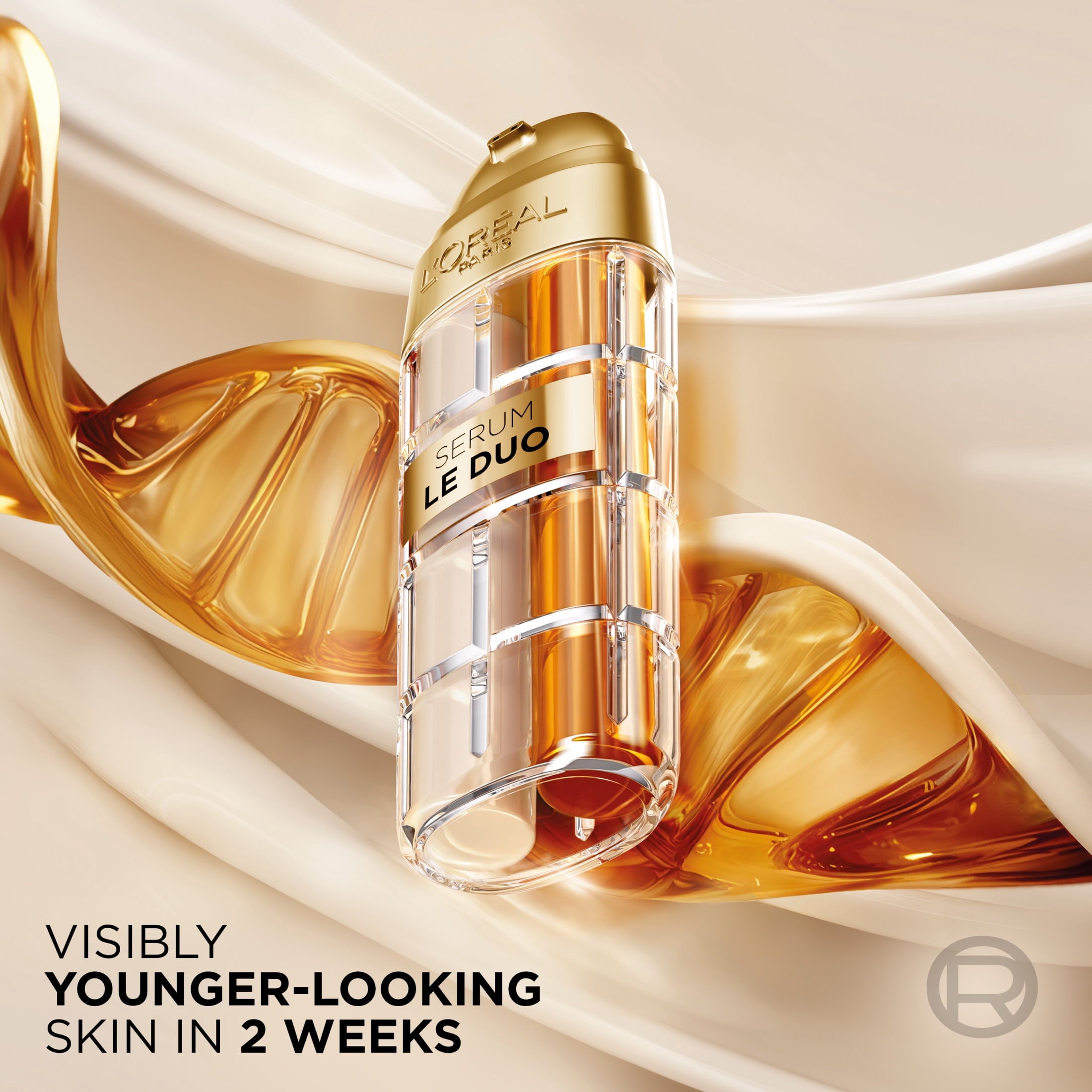 L'Oreal Paris Age Perfect Serum Le Duo, Brightening, Firming and Anti-Aging Serum for Face with Vitamins B3 and C, 1.0 fl. oz.