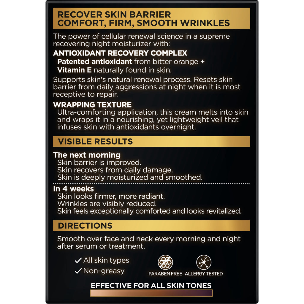L'Oreal Paris Age Perfect Cell Renewal Midnight Cream, with Antioxidant Recovery Complex, 1.7 oz