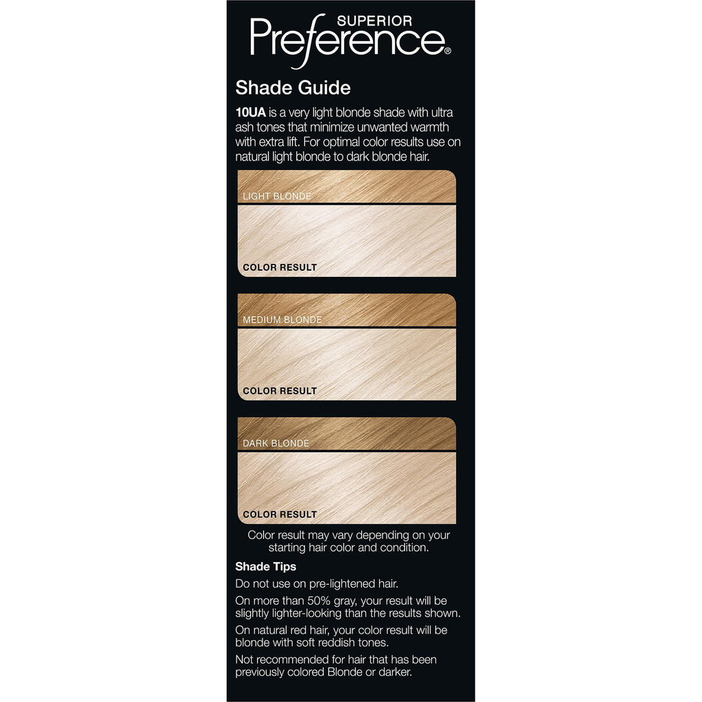 L'Oreal Paris Superior Preference Hair Color, Ultra Ash Very Light Blonde 10UA