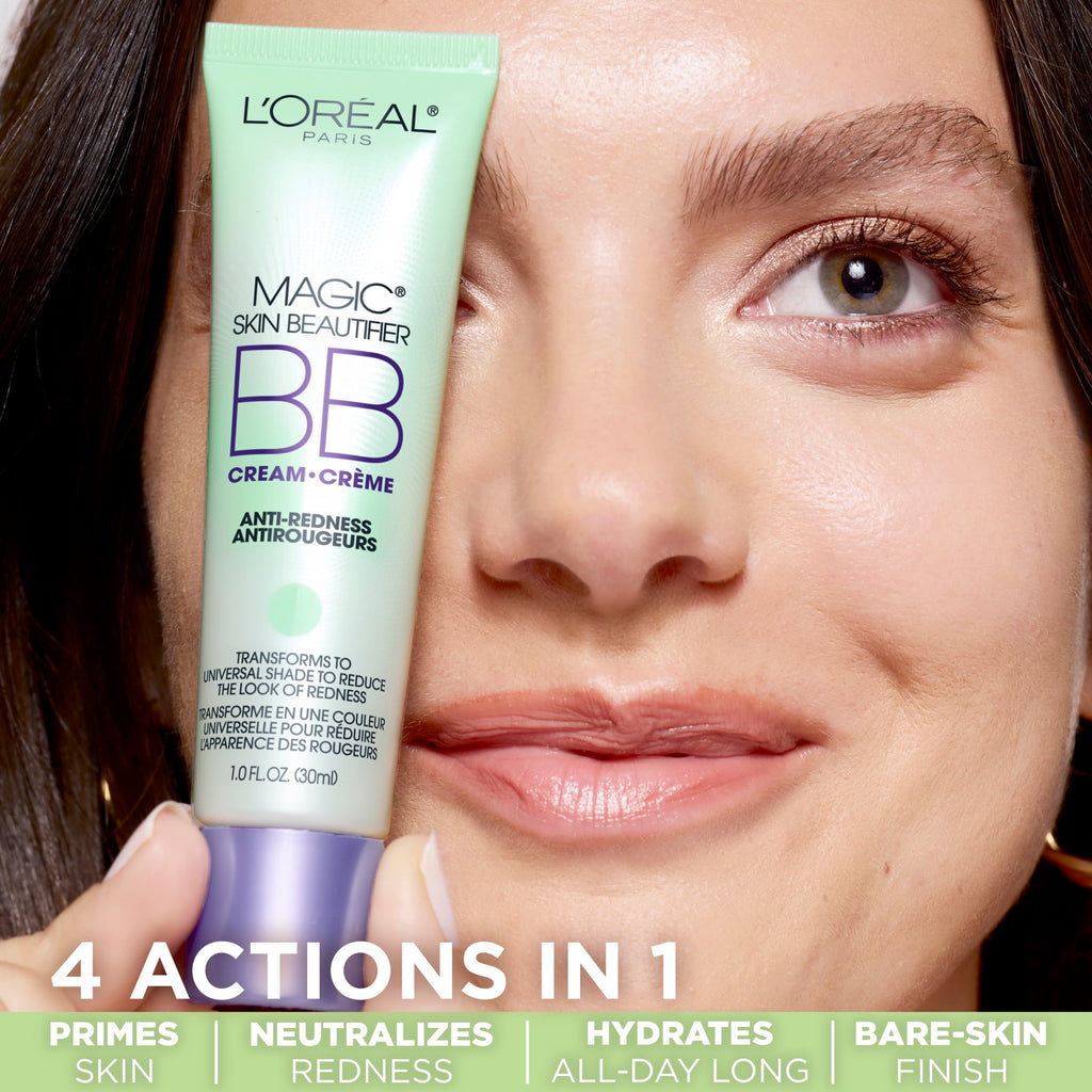 L'Oreal Paris Magic Face Makeup Anti Redness BB Cream, 1 fl oz