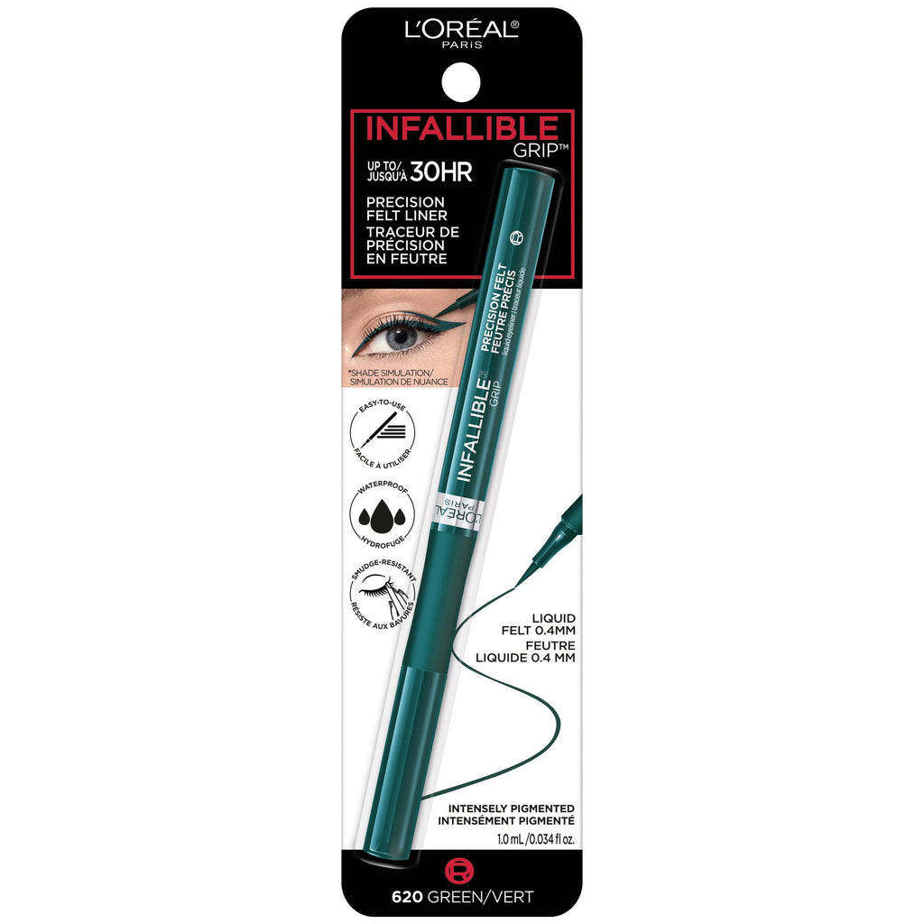 L'Oreal Paris Infallible Precision Felt Waterproof Liquid Eyeliner, 0.03 fl oz