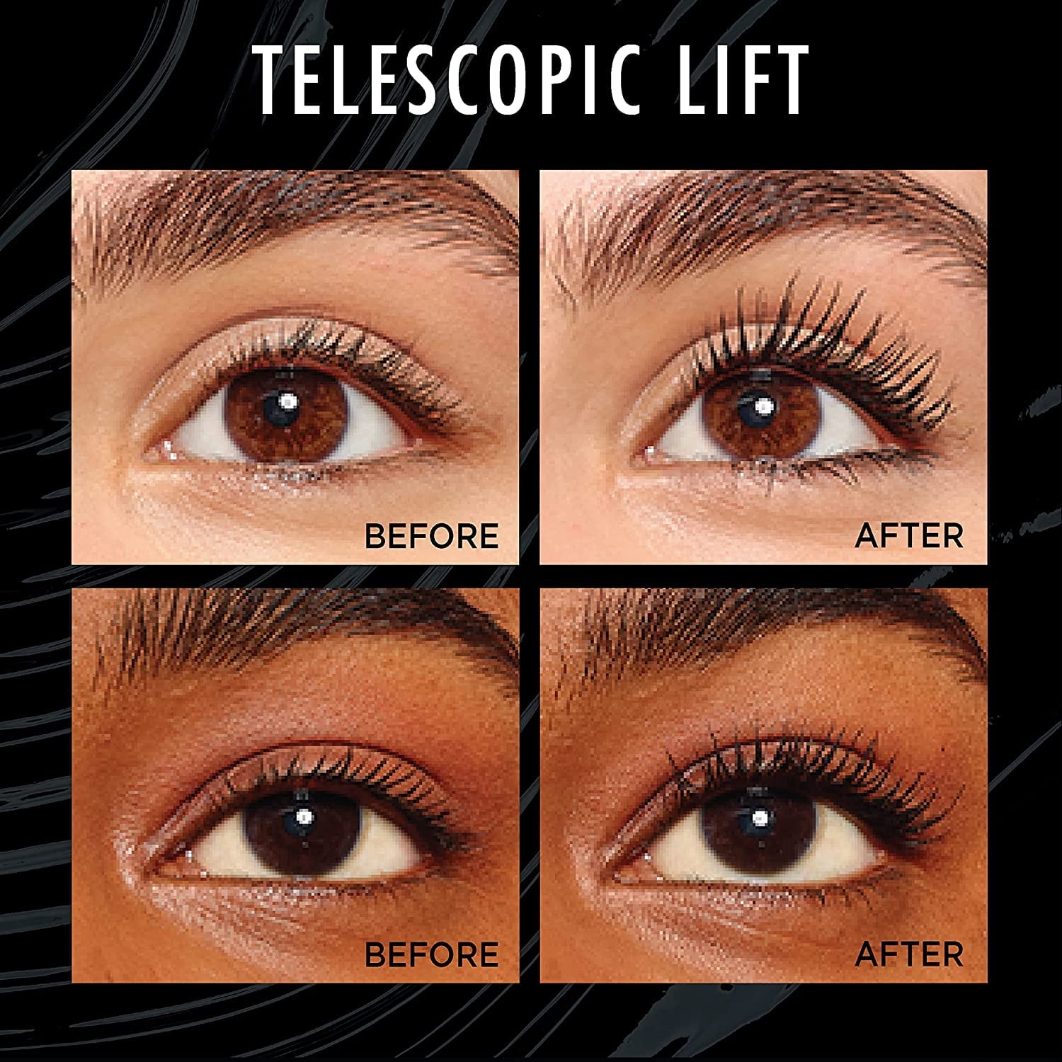 L'Oréal Paris Telescopic Lift Waterproof Mascara, Black, 0.33 fl oz