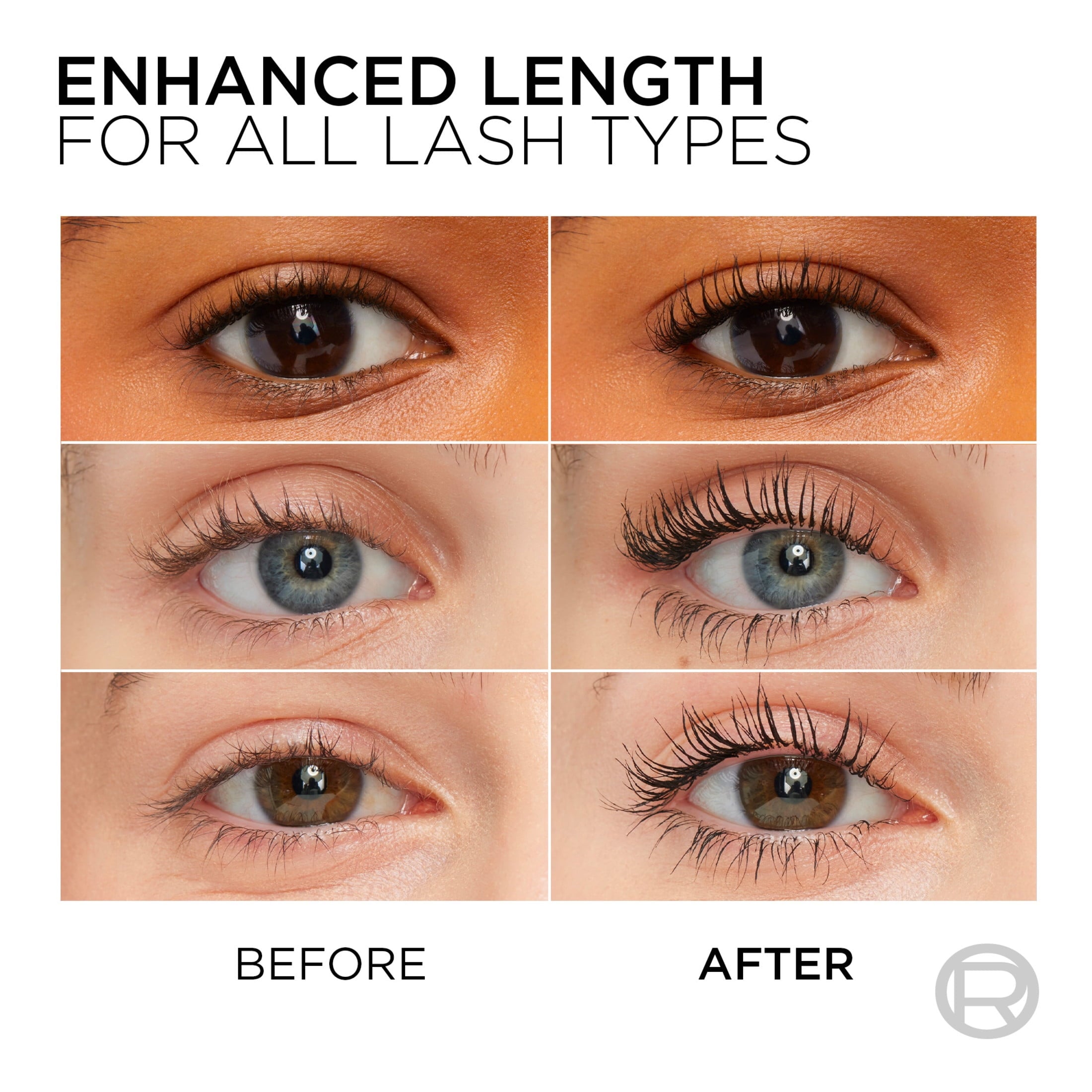 (2 pack) L'Oreal Paris Telescopic Original Washable Mascara, Blackest Black, 0.27 fl oz