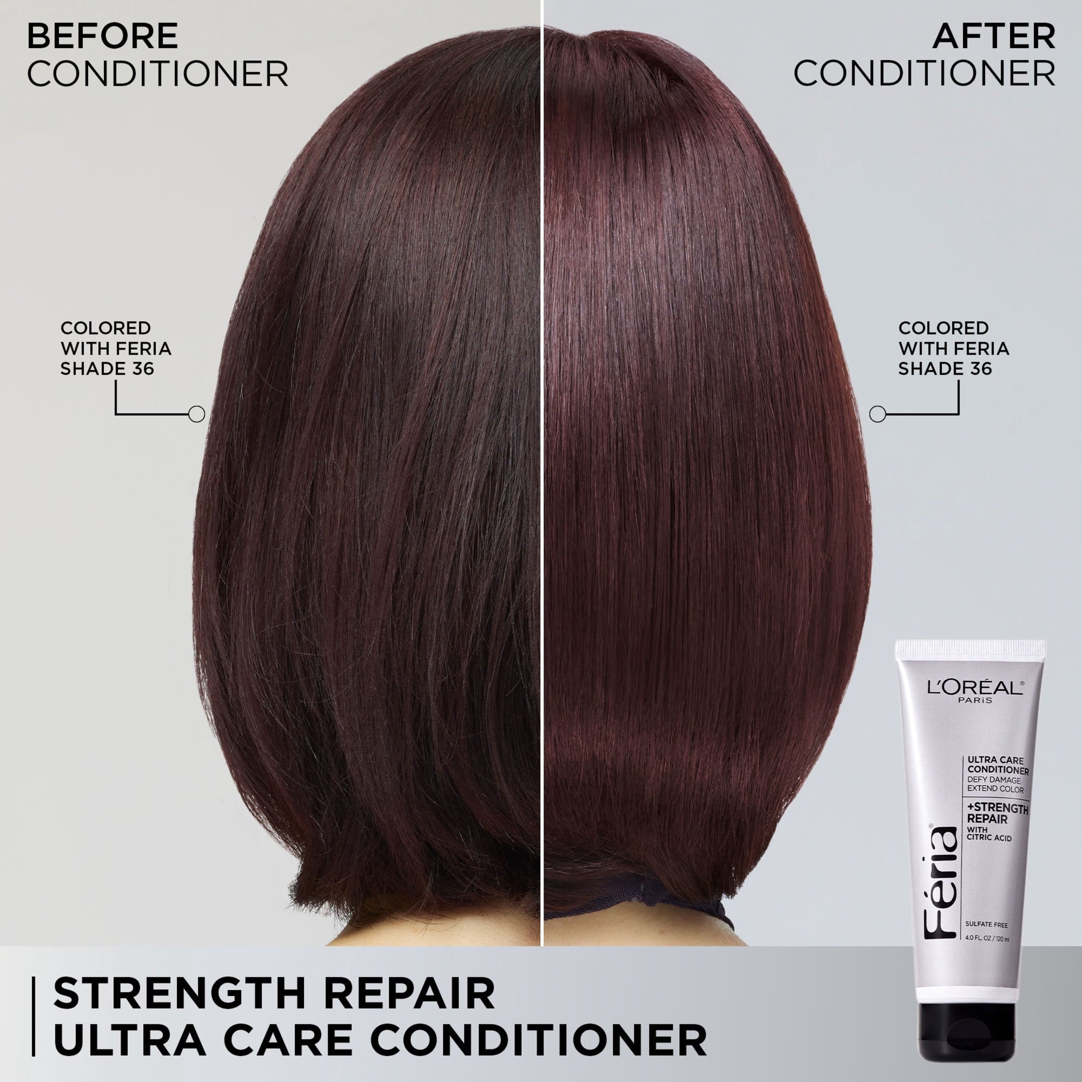 L'Oreal Paris Feria - Hair Color Strength Repair Ultra Care Conditioner, 4 fl oz