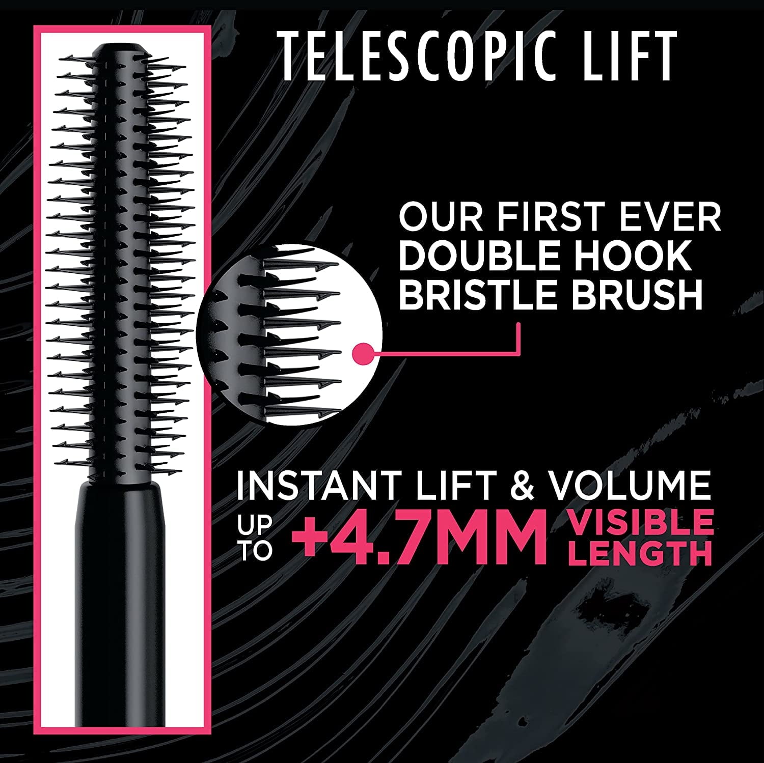 L'Oréal Paris Telescopic Lift Waterproof Mascara, Black, 0.33 fl oz